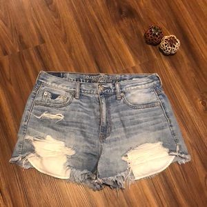 American Eagle Outfitters distressed jean shorts